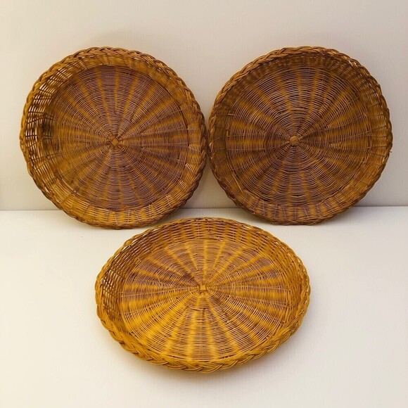 Country Primitive Beachy Boho Vintage Wall Basket Decor - Picture 1 of 11
